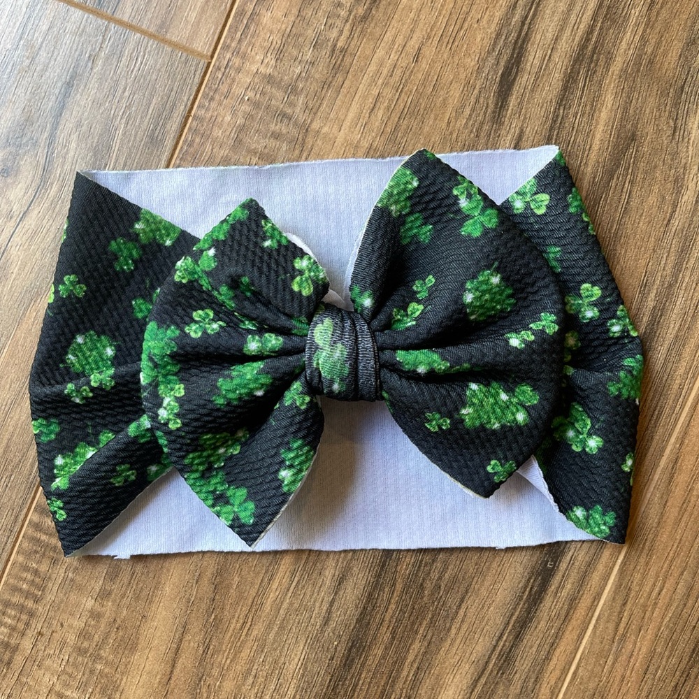 St. Patrick’s day how- infant/toddler bow